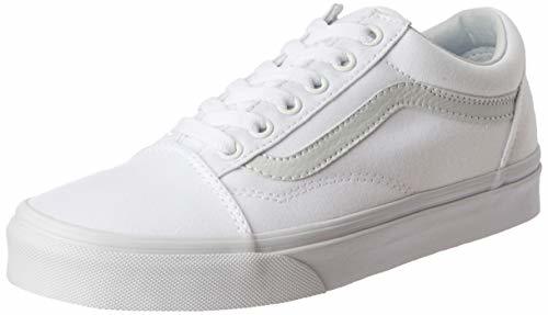 Fashion Vans Old Skool, Zapatillas Unisex Adulto, Blanco