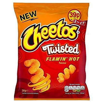 Moda Cheetos twisted flamin hot 
