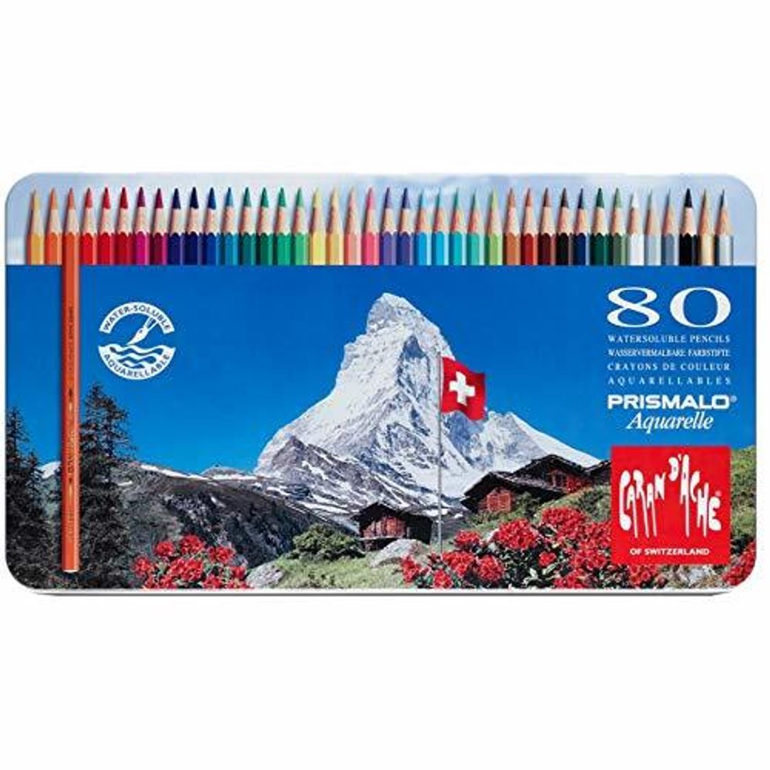Social Caran D'ache Prismalo Aquarelle - Juego de lápices de color