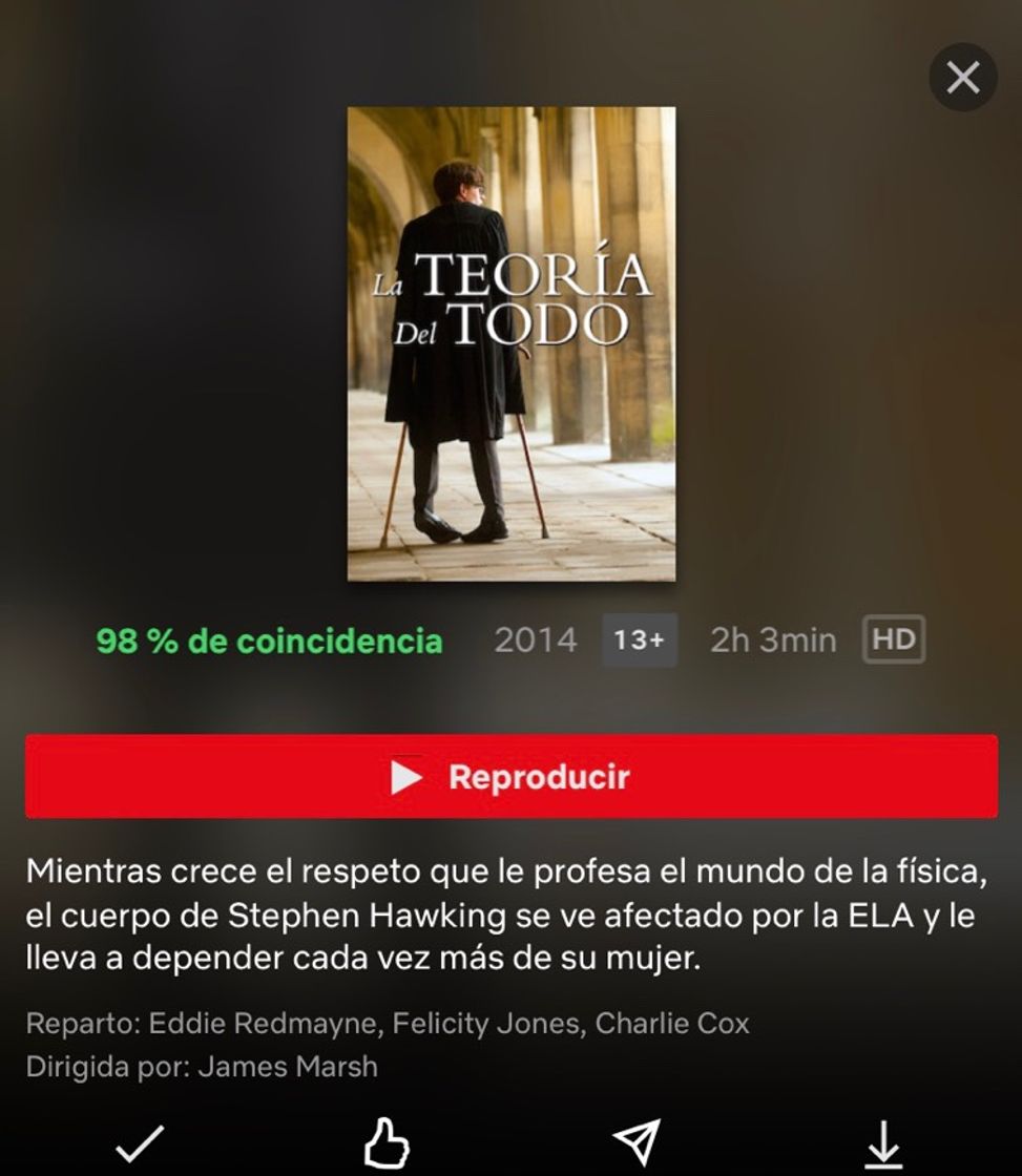 Película La teoría del todo