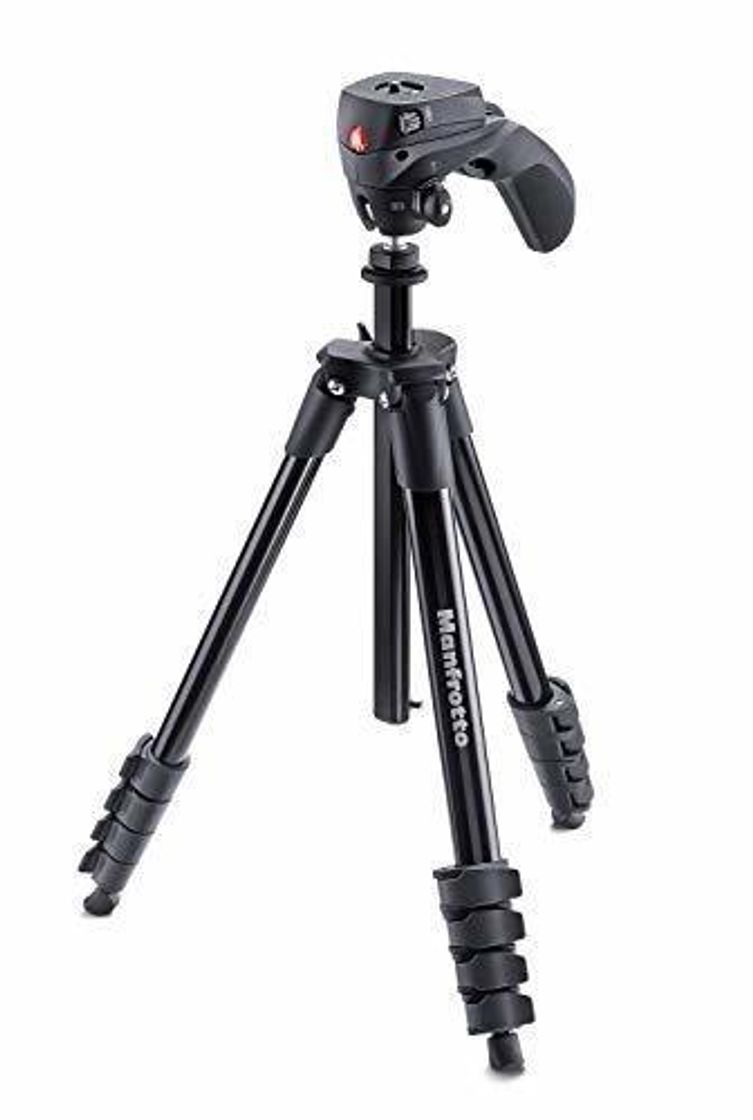 Social Manfrotto Compact Action, Trípode con Rótula de Joystick para Cámaras Réflex