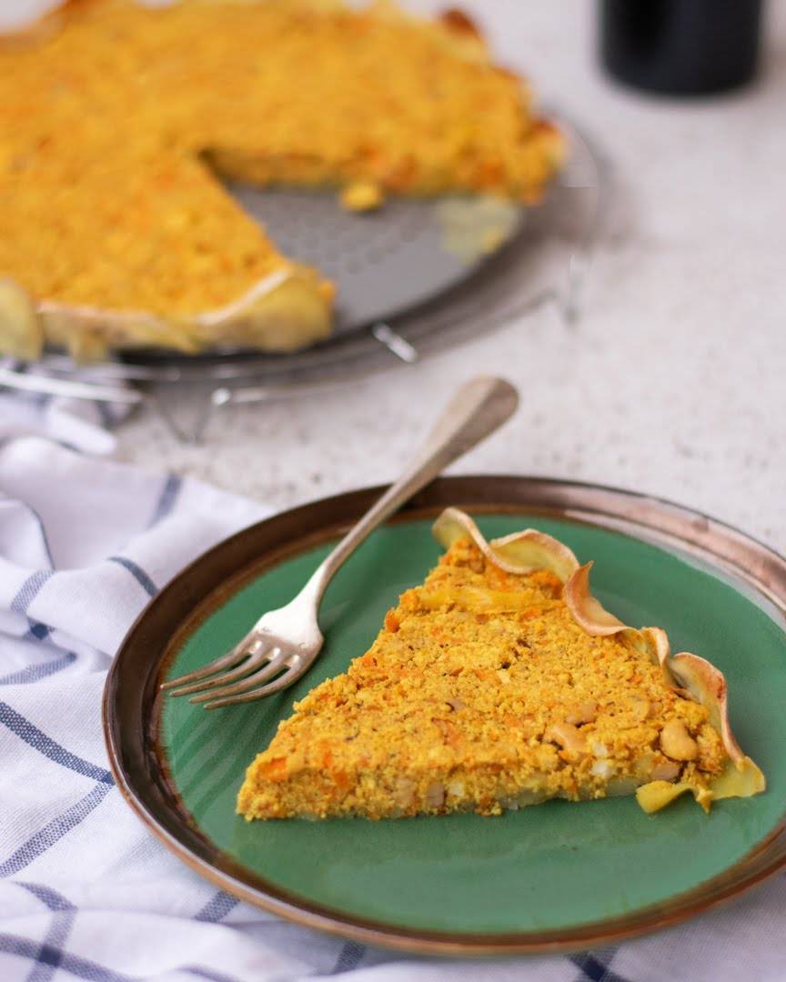 Fashion Quiche de tofu e feijão frade 