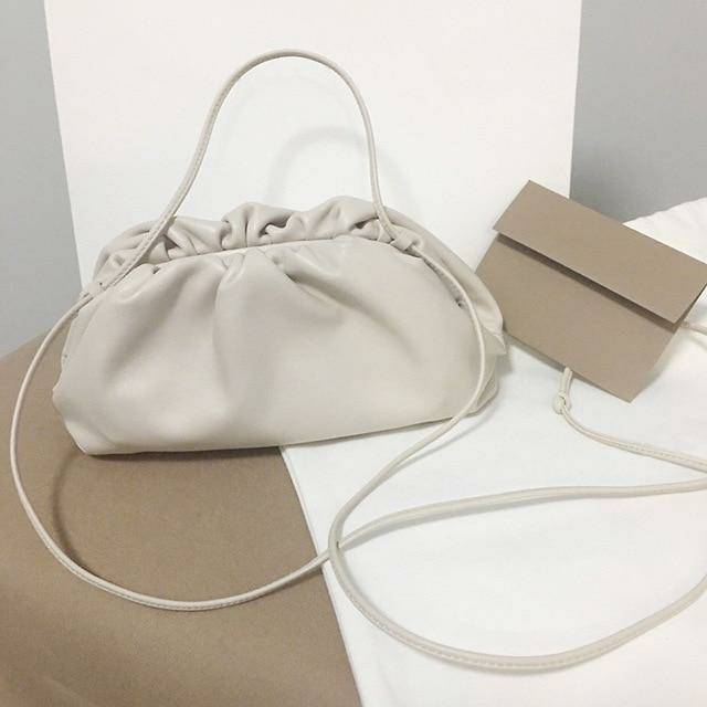 Soft cloud bag-leather