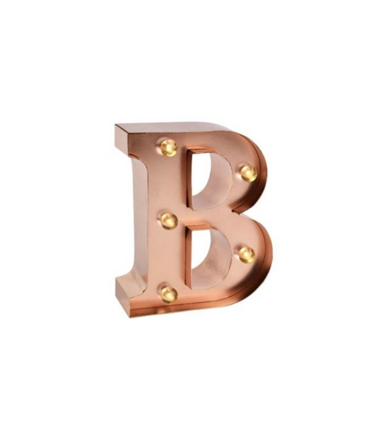 Product Letras rose gold com led