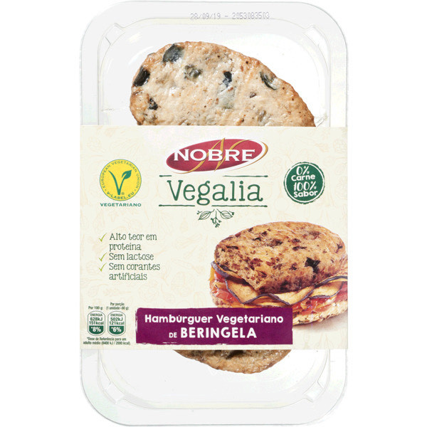 Hambúrguers Vegetarianos de Berinjela sem Lactose