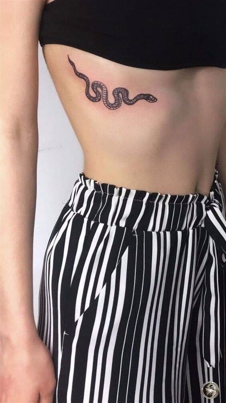 Fashion Snake Tattoo 