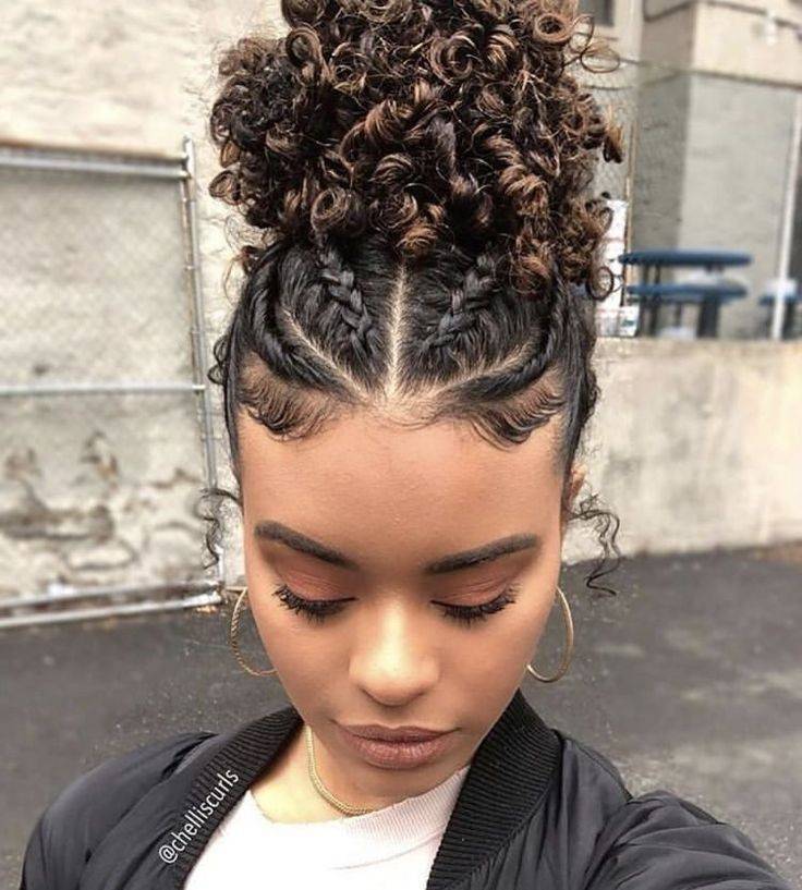 Fashion Braided Curly Look