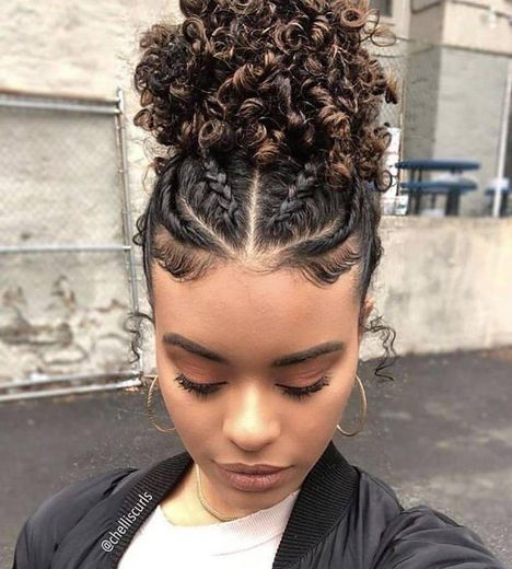 Braided Curly Look