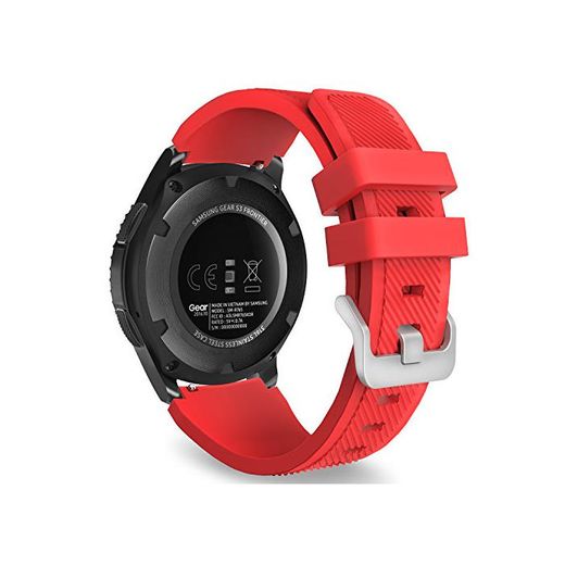 MoKo Compatible con Samsung Gear S3 Frontier/S3 Classic/Galaxy Watch 46mm/Ticwatch Pro/Huawei Watch