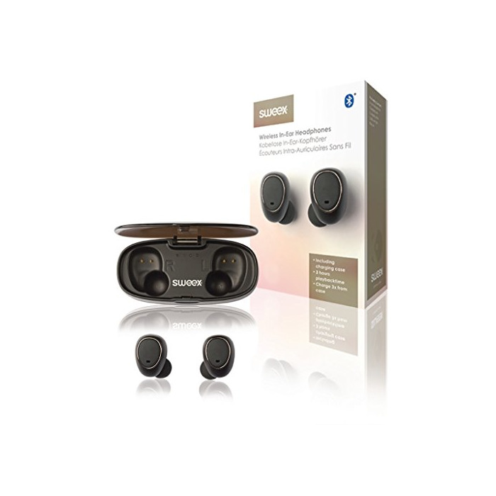 Electronics Sweex SWTWS01B Negro Intraaural Dentro de oído Auricular - Auriculares