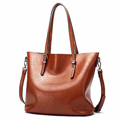 Social Czemo Bolsos de Mujer de Piel Bolso Tote Grande Bolso Bandolera de