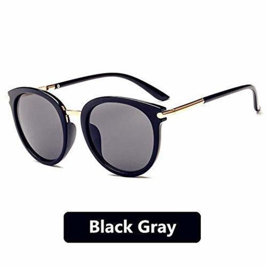 WDDYYBF Gafas De Sol 2019 Retro Gafas Redondas Mujeres Hombres Marca Gafas