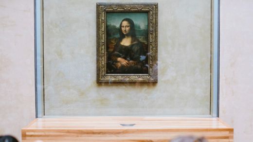 The Mona Lisa at The Louvre