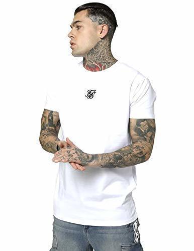 Moda Camiseta Blanca Logo Siksilk Algodon Hombre