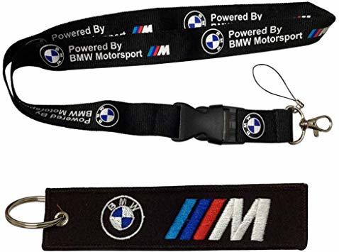 Producto BMW Motosport Logo Keychain Key Chain Black Lanyard

