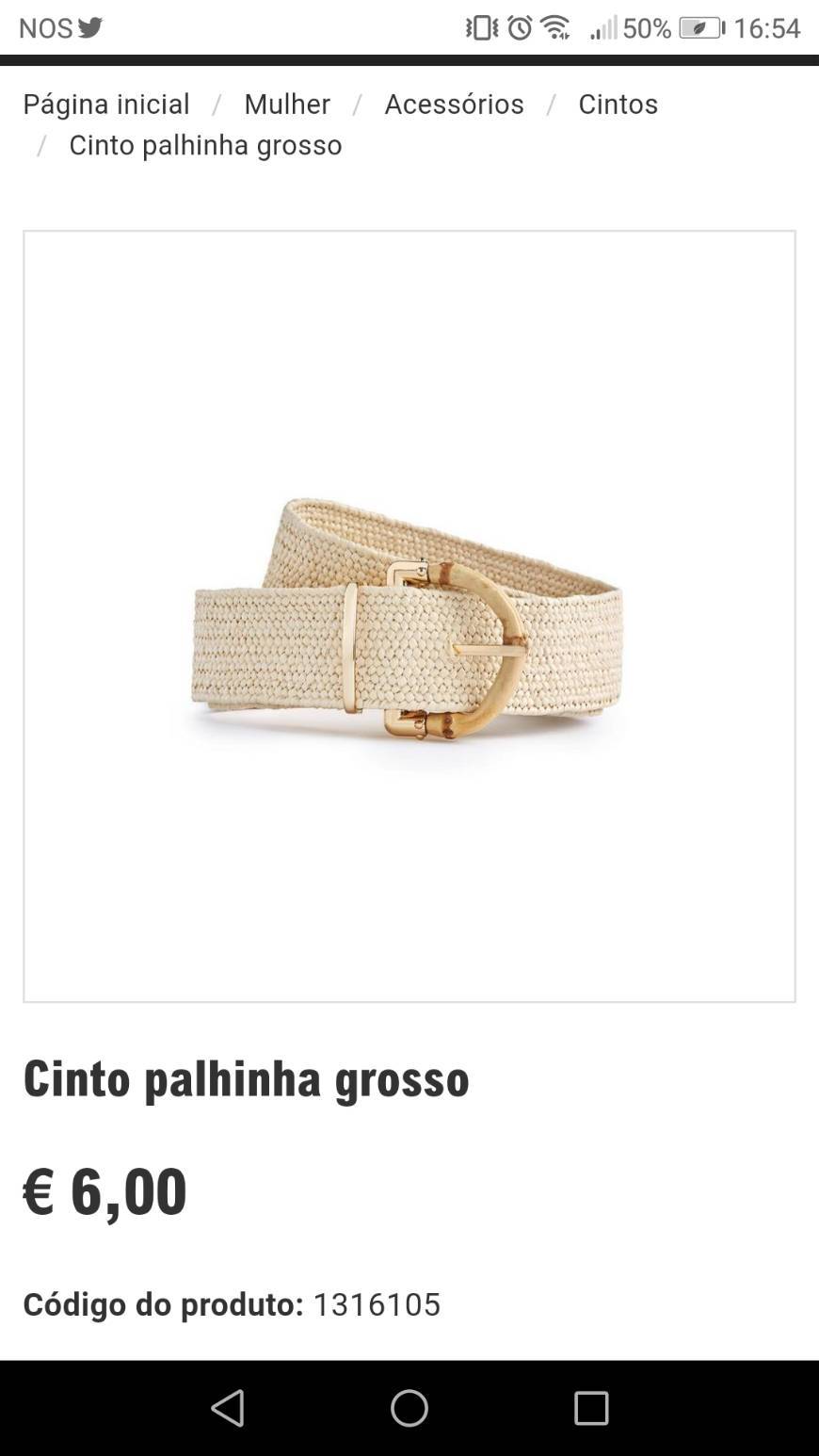 Moda Cinto de palha grosso 