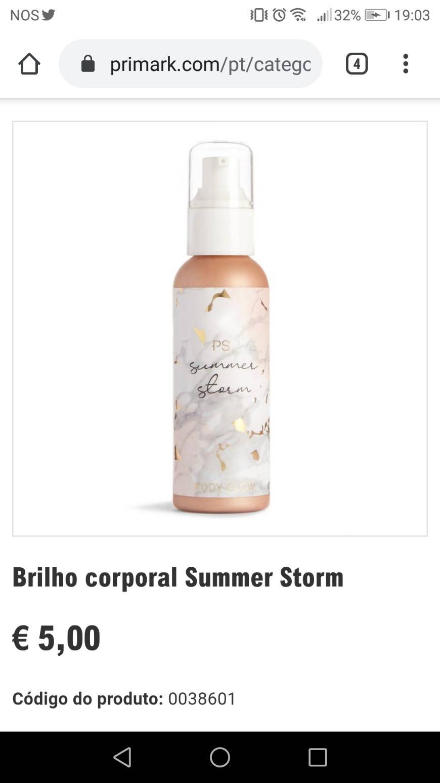 Moda Brilho corporal Summer Storm