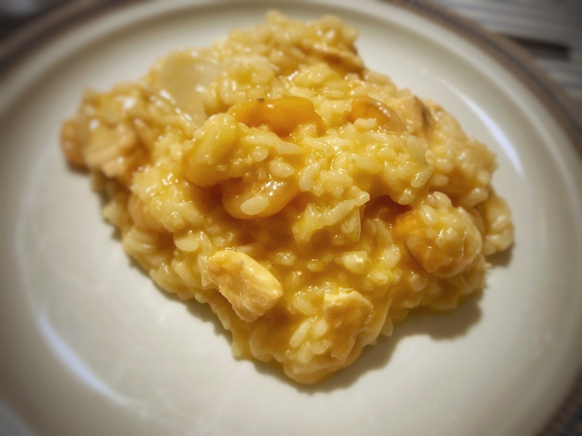 Fashion Risotto de salmão, camarão e delícias 