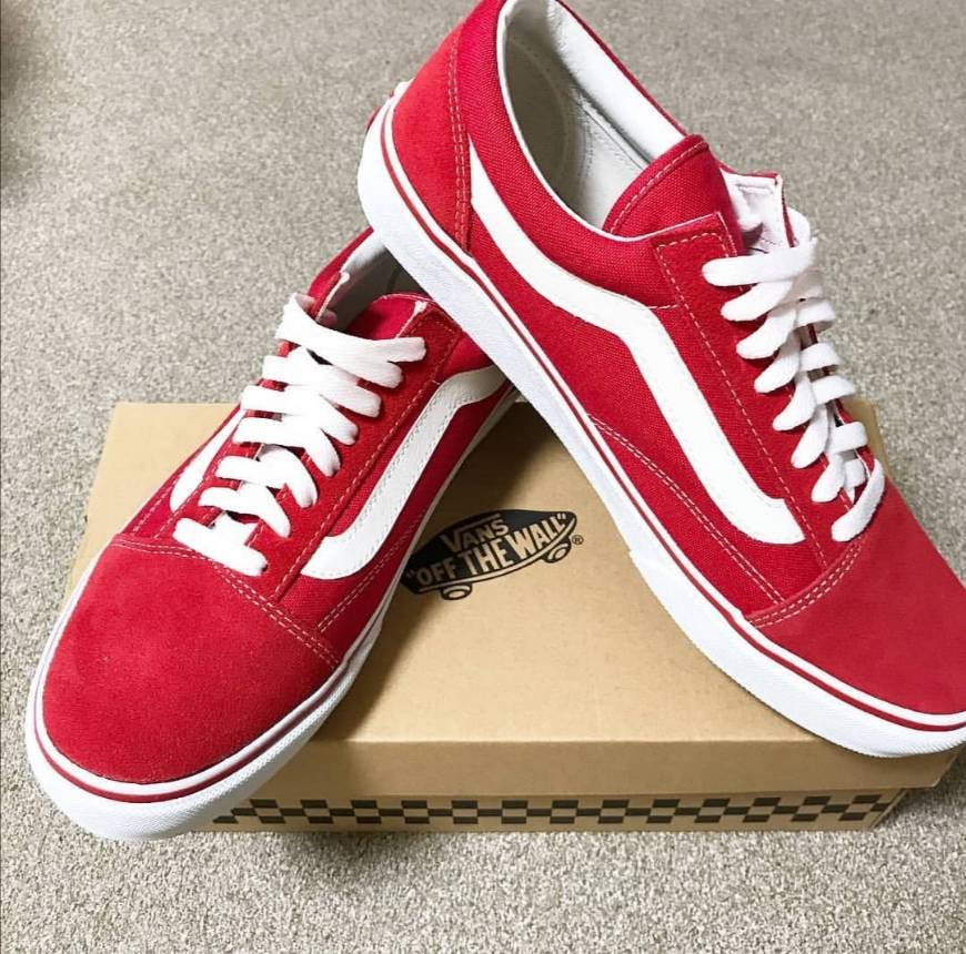 Moda Vans Old Skool Calzado Rumba Red/True White