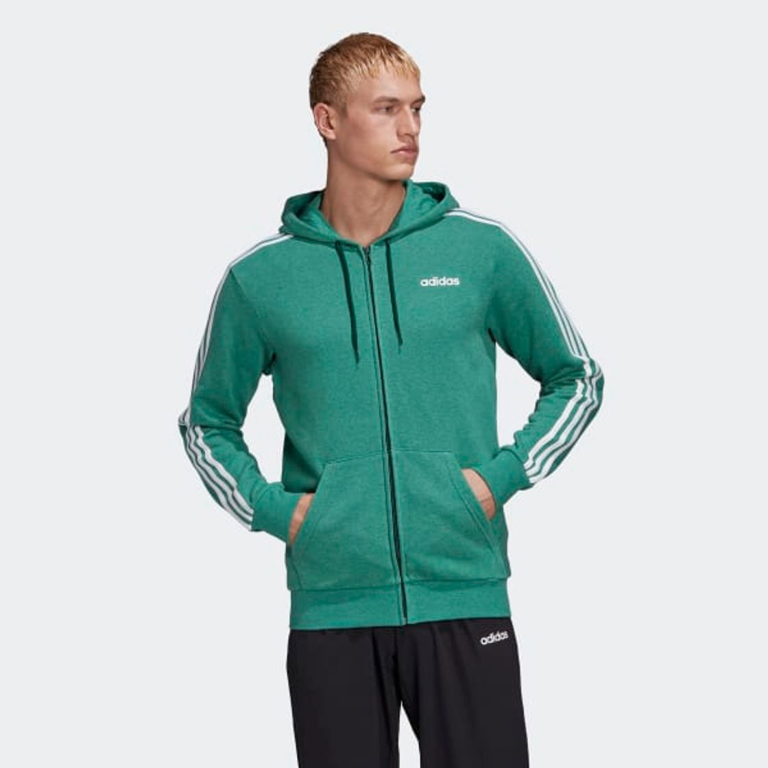 Social adidas Casaco 3-Stripes Essentials - Verde 