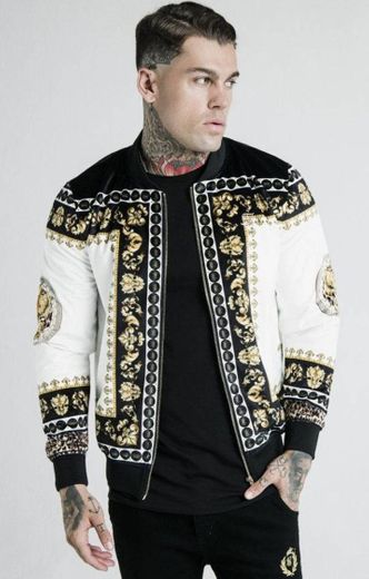 Black jacket white gold 