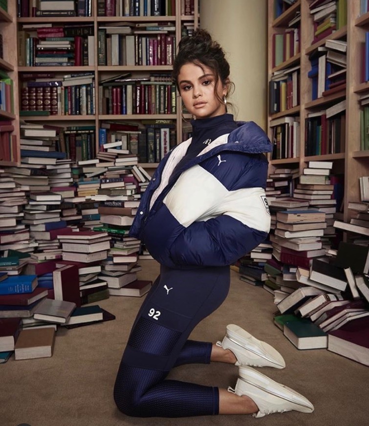 Fashion Puma casaco caleçãp Selena Gome 