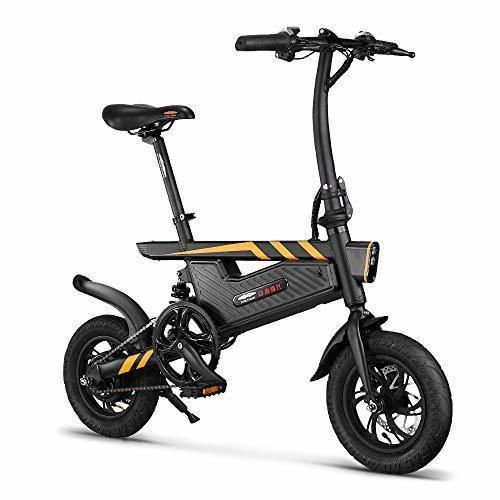 SHIJING T18 Bicicleta eléctrica Plegable de la energía de 12 Pulgadas Assist