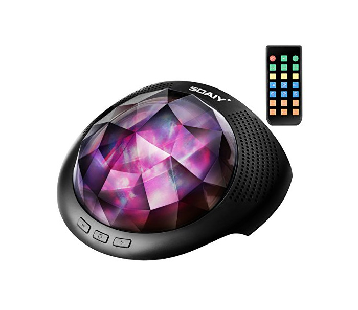 SOAIY LED Luz de Colores Cambiables Proyector para Relajación con Bluetooth