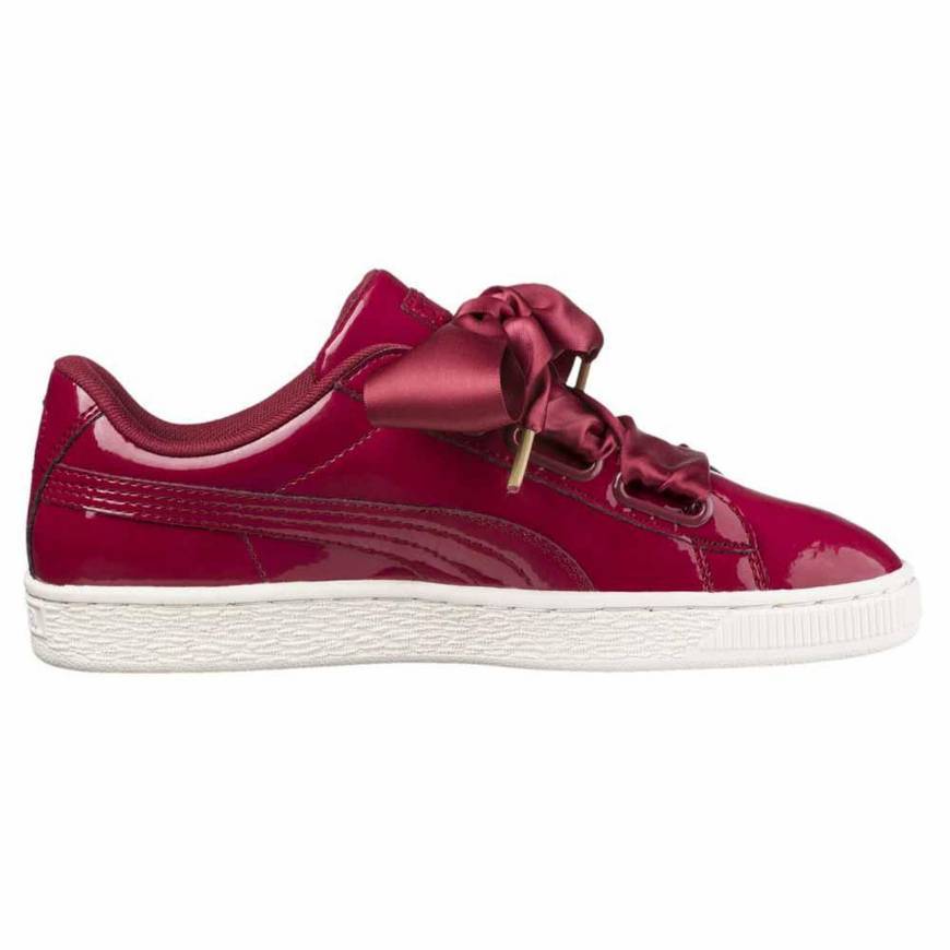 Fashion Puma Basket Heart Patent Wn's, Zapatillas para Mujer, Blanco