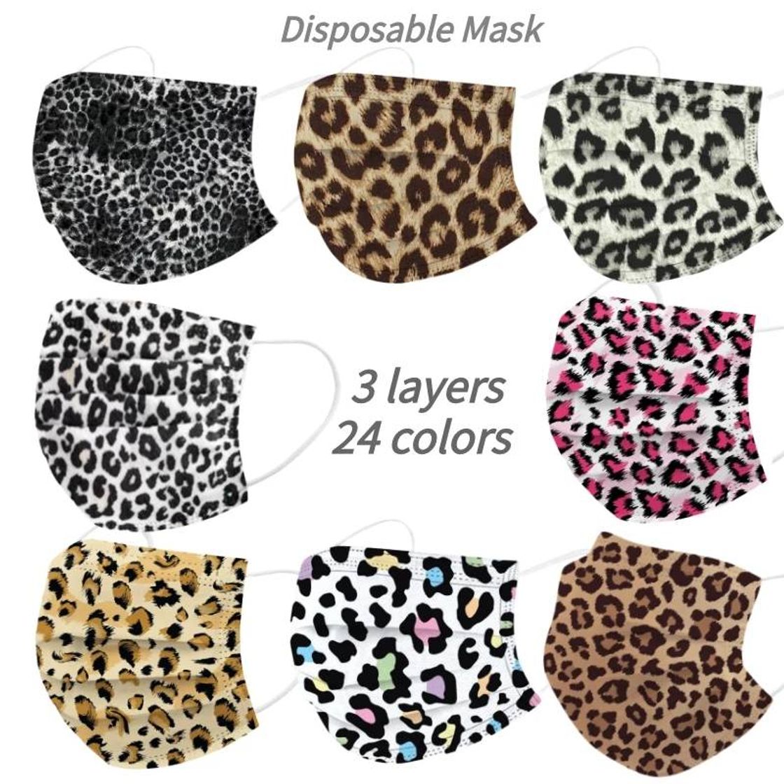 Moda Mascarillas diseño leopardo 