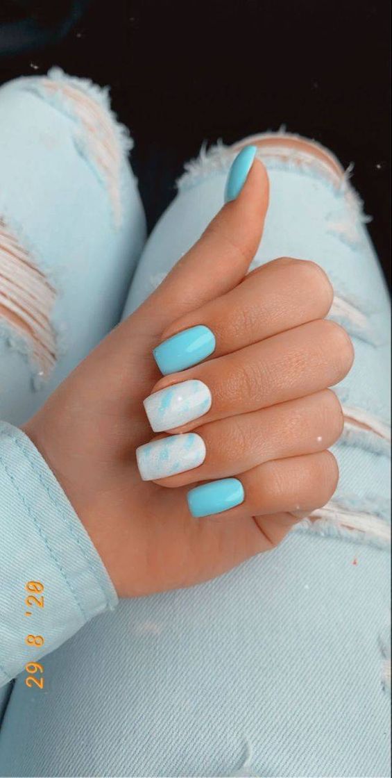Social Nails style blue 💙