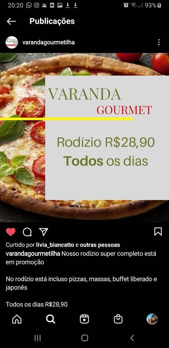 Restaurantes Varanda Gourmet