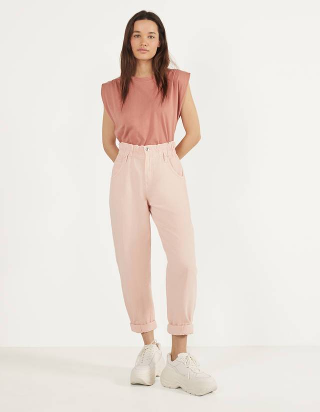 Products calças slouchy bershka