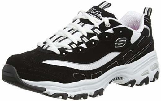 Skechers D'LITES-Biggest Fan 11930, Zapatillas para Mujer, Negro