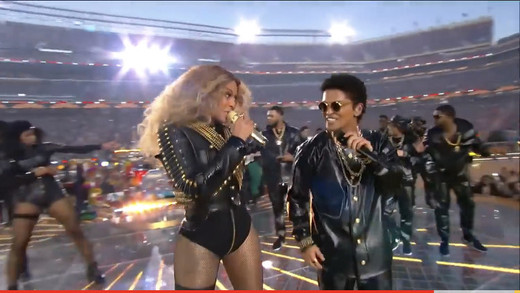 Beyoncé and Bruno Mars Super Bowl show