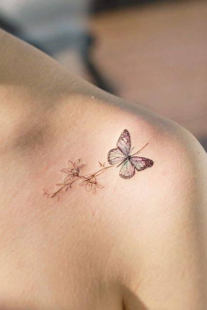 Fashion Butterfly tattoo 