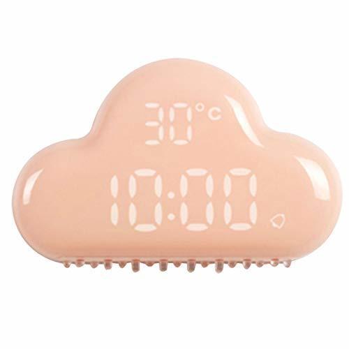Social Idebris Creative Cloud Alarm Clock Estudiante con Led Smart Electronic Alarm Clock