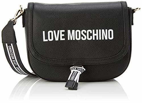 Social Love Moschino Borsa In PU, bolso bandolera para Mujer, Negro