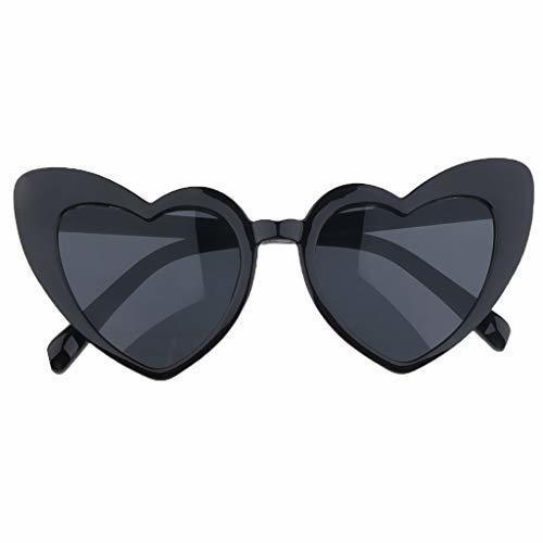 Social Gafas de Sol Forma de Corazón Partido para Mujeres Anteojos de Moda