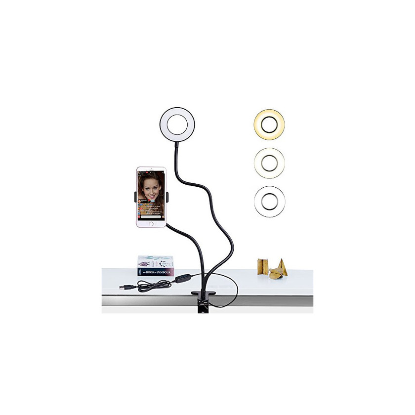 Electronic Comsoon Soporte de luz Selfie con un anillo de luz para transmisión