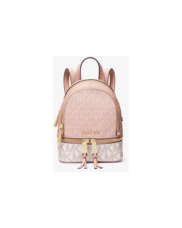 Social Rhea Mini Color-Block Logo Backpack