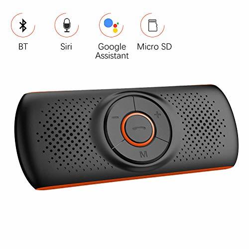 Electronic Aigoss Manos Libres para Coche Bluetooth 4.2 con Siri y Google Assistant