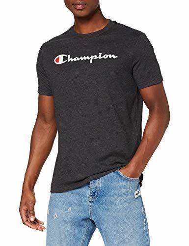 Champion Classic Logo para Hombre Camiseta, Negro