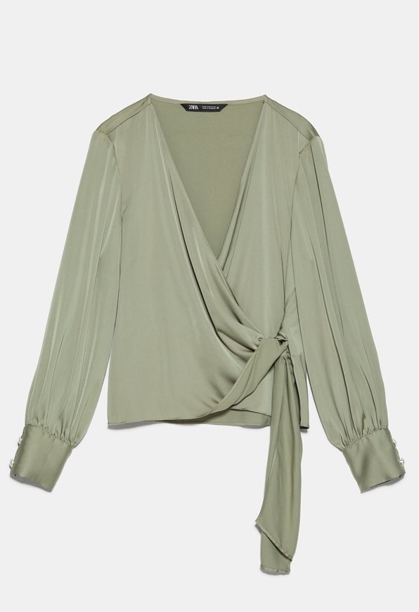 Social Blusa acetinada 