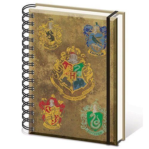 HARRY POTTER sr72083 Hogwarts de los Escudos – Cuaderno tamaño A5 Notebook