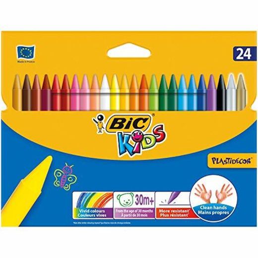 Niños Plastidecor Crayons Color Dureza larga duración afilable Vivid Surtido Ref