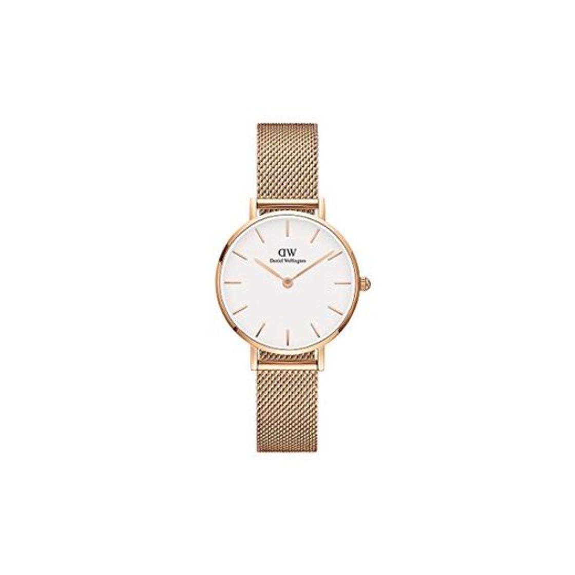 Social Daniel Wellington Reloj Analógico para Mujer de Cuarzo con Correa en Acero
