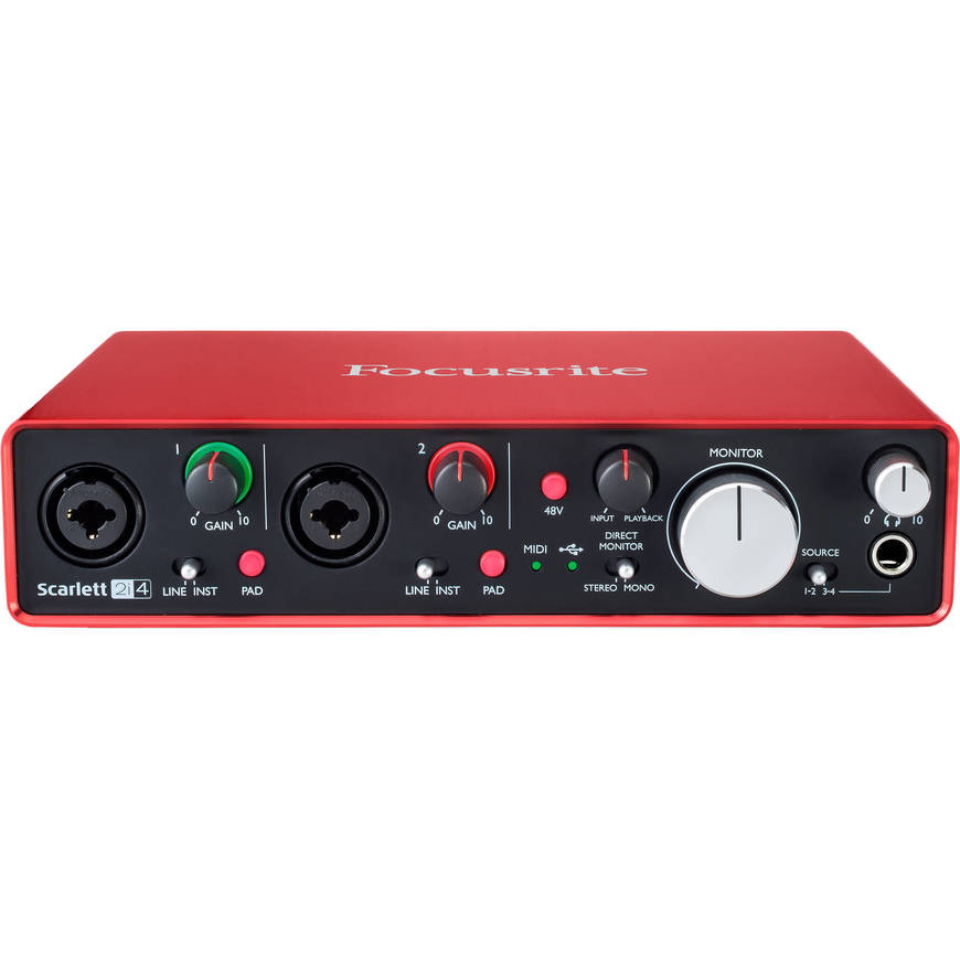 Fashion Interface áudio- Focusrite Scarlett 2i4 2nd Gen