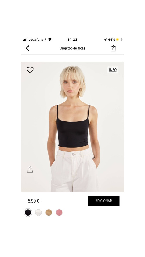 top de alças preto