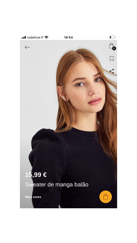 Producto Blusa preta com manga balão 